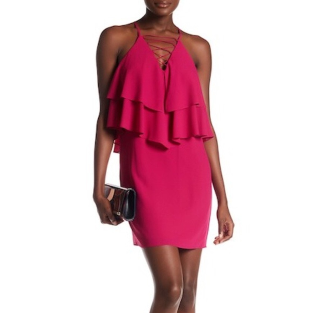 NWT Ali and Jay lace up flounce dress - Picture 2 of 8